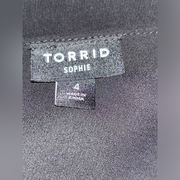 Torrid Sophie Chiffon Semi Sheer Swing‎ Cami Tank Top Plus Women 4x Drapery - Picture 3 of 7